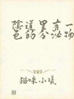 阴道里有一些白色的分泌物