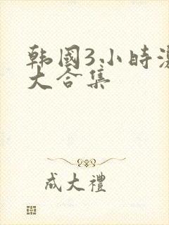 韩国3小时激情大合集