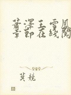 萧泽王雪凤全部章节在线阅读小说