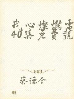 我心灿烂电视剧40集免费观看