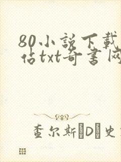 80小说下载网站txt奇书网封面