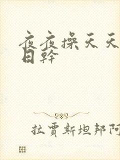 夜夜操天天日日日干