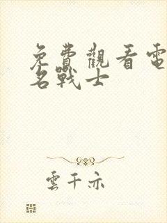 免费观看电影无名战士封面