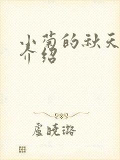 小菊的秋天分集介绍封面