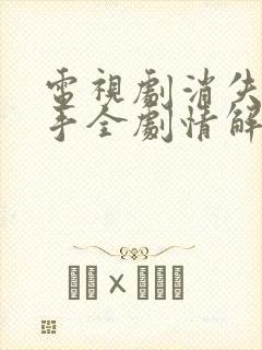 电视剧消失的凶手全剧情解析封面