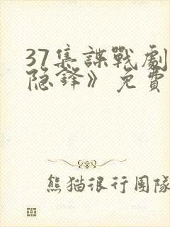 37集谍战剧《隐锋》免费观看在线播放