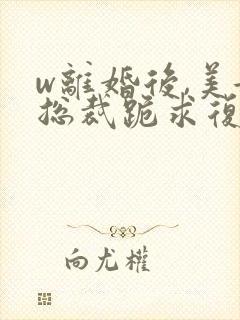 w离婚后,美女总裁跪求复婚》