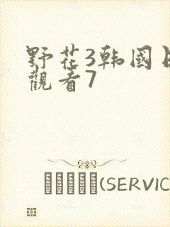 野花3韩国日本观看7