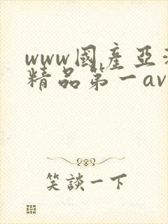 www国产亚洲精品第一av封面
