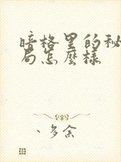 暗格里的秘密结局怎么样封面