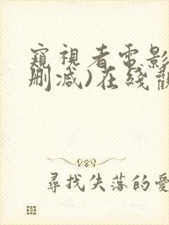 窥视者电影(无删减)在线观看