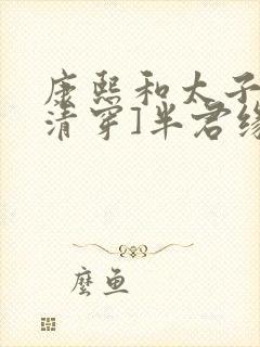 康熙和太子妃[清穿]半君缘