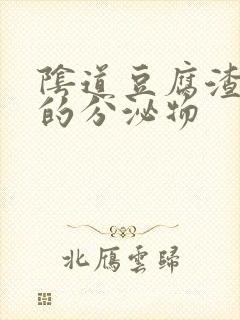 阴道豆腐渣一样的分泌物