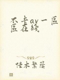 不卡av一区二区在线