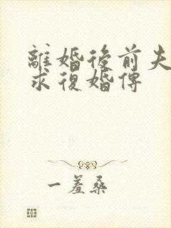 离婚后前夫哭着求复婚传