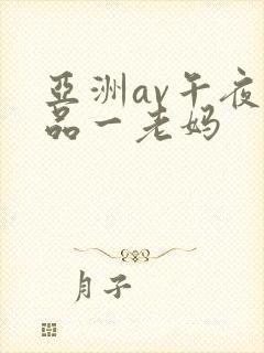 亚洲av午夜精品一老妈封面