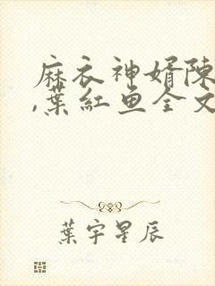 麻衣神婿陈黄皮,叶红鱼全文免费下载txt封面