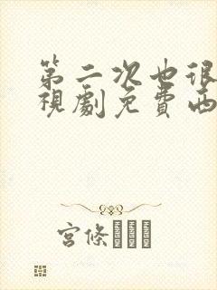 第二次也很美电视剧免费西瓜封面