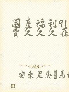 国产福利91免费久久久在线免费