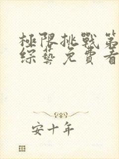 极限挑战第二季综艺免费看