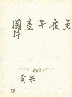 国产午夜免费看片