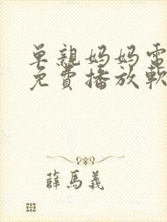 单亲妈妈电视剧免费播放软件