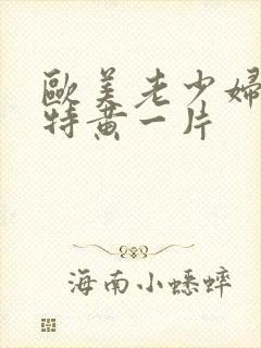 欧美老少妇一级特黄一片