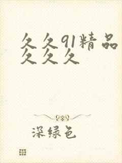 久久91精品久久久久