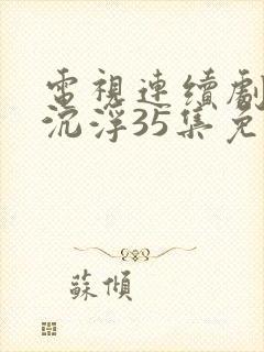 电视连续剧我主沉浮35集免费观看