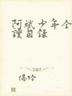 阿斌少年全文阅读目录