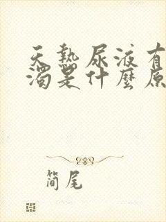 天热尿液有点浑浊是什么原因封面