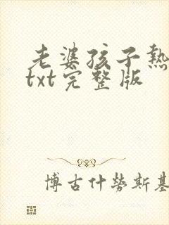 老婆孩子热炕头txt完整版