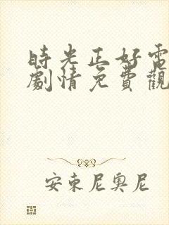 时光正好电视剧剧情免费观看全集