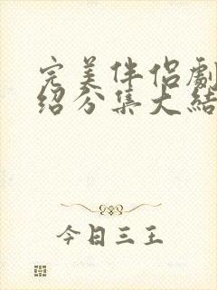 完美伴侣剧情介绍分集大结局