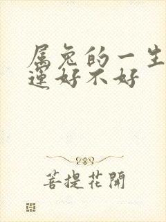 属兔的一生的命运好不好