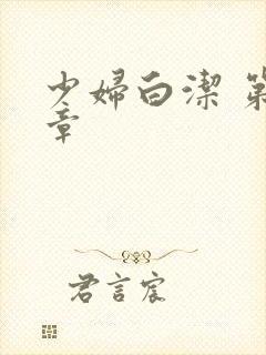 少妇白洁 第十章