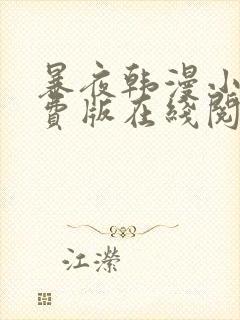 暴夜韩漫小说免费版在线阅读全文