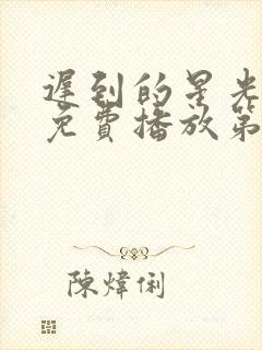 迟到的星光短剧免费播放第31集