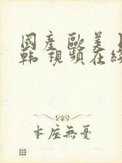 国产 欧美 日韩 视频在线封面