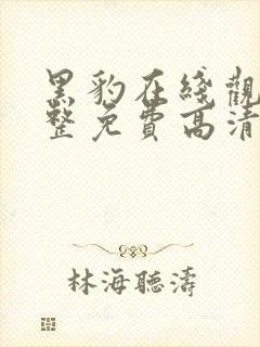 黑豹在线观看完整免费高清电影