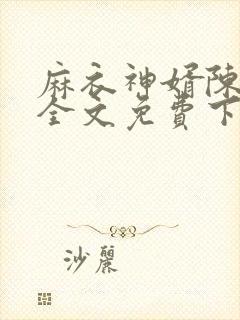 麻衣神婿陈黄皮全文免费下载