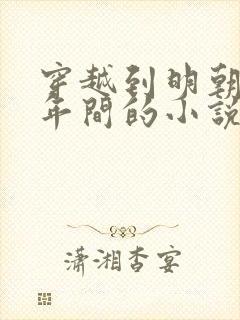 穿越到明朝崇祯年间的小说