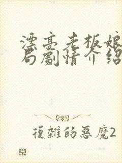 漂亮老板娘大结局剧情介绍封面