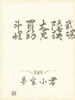 斗罗大陆武魂觉醒的兑换码