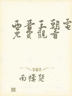 西晋王朝电视剧免费观看