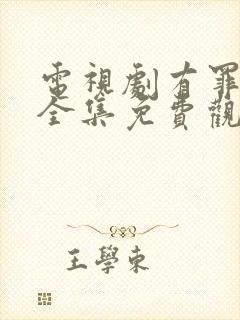 电视剧有罪之身全集免费观看封面