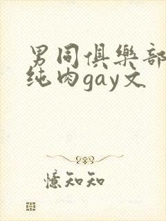 男同俱乐部高h纯肉gay文
