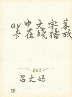 av中文字幕不卡在线播放封面