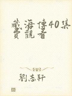 藏海传40集免费观看