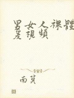 男女人裸体性做爰视频